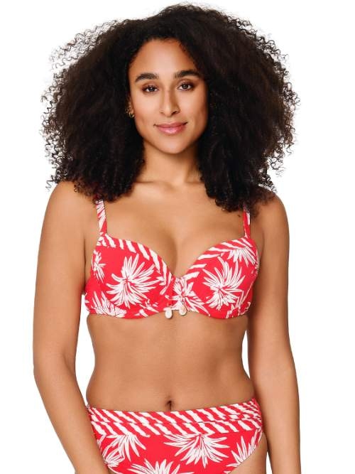 Plage de LingaDore Fresh Flowers rouge slip de bikini