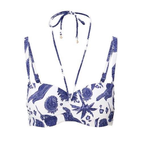 Plage de LingaDore Under The Greek Sun bleu/blanc haut de bikini préformé