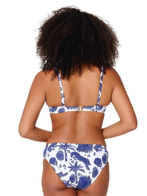 Plage de LingaDore Under The Greek Sun bleu/blanc haut de bikini préformé