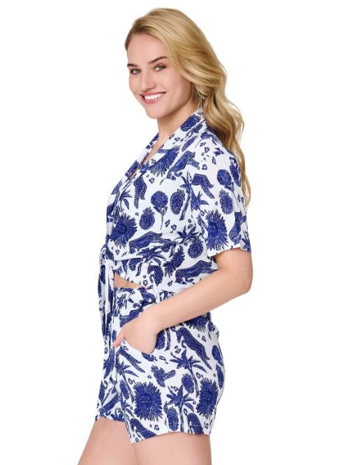 Plage de LingaDore Under The Greek Sun bleu/blanc vêtement de plage