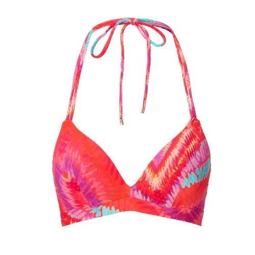 Plage de LingaDore Beach Vibes Only corail haut de bikini préformé