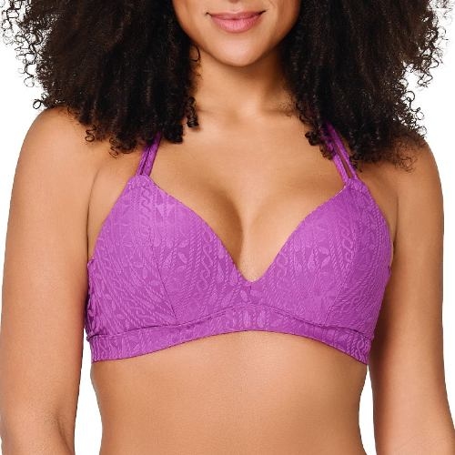 Plage de LingaDore Purple Pulse violet haut de bikini préformé