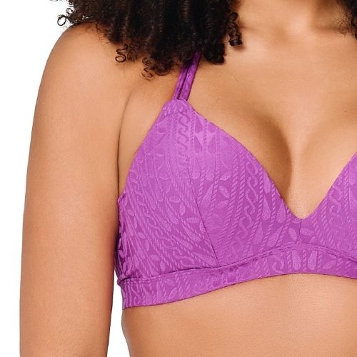 Plage de LingaDore Purple Pulse violet haut de bikini préformé