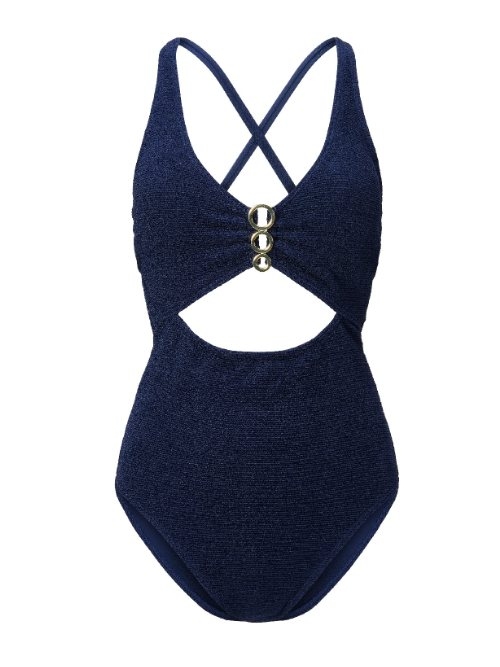 Plage de LingaDore A Touch Of Gold bleu marine maillot de bain