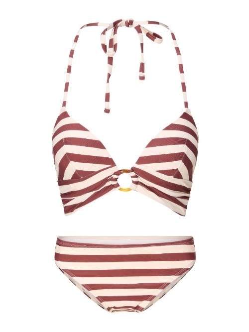Plage de LingaDore Summer Stripes blanc/rouge set