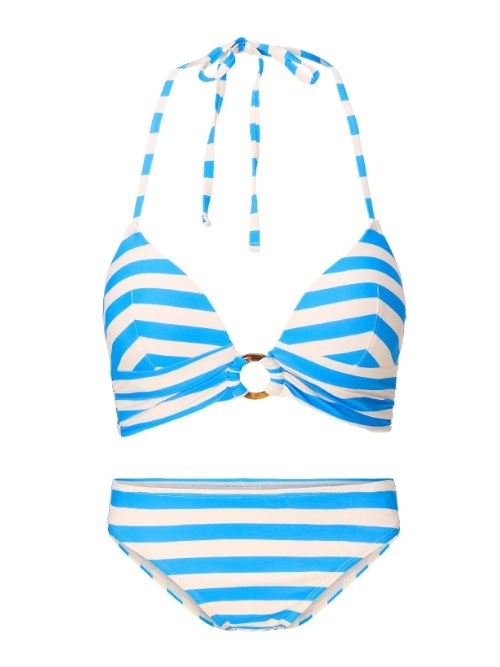 Plage de LingaDore Summer Stripes blanc/bleu set