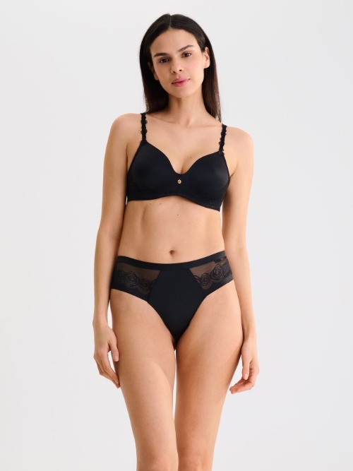 Lisca Ruby noir culotte string