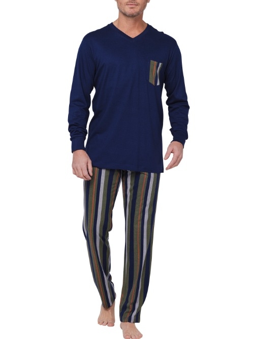 Pastunette Homme bleu marine pyjama
