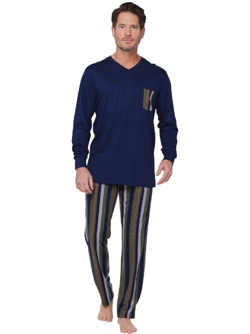 Pastunette Homme bleu marine pyjama