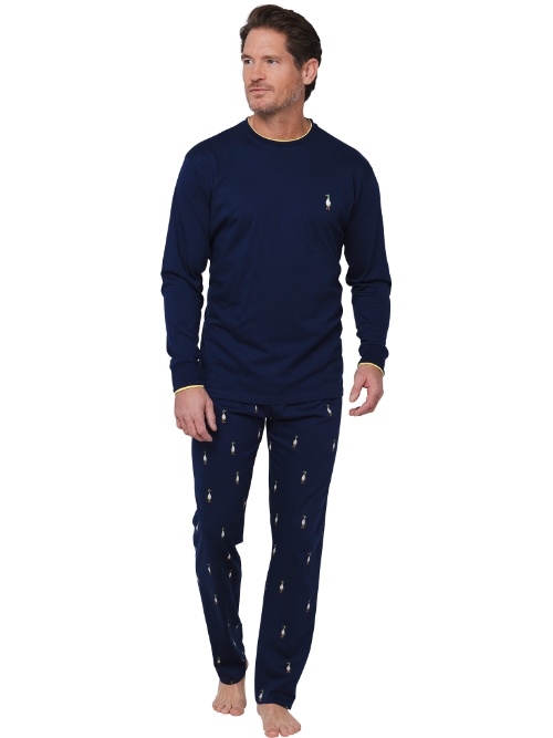 Pastunette Homme bleu marine pyjama