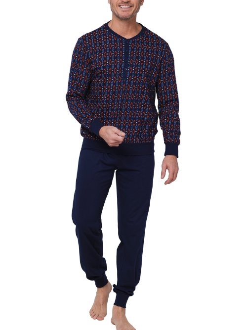 Pastunette Homme bleu marine pyjama