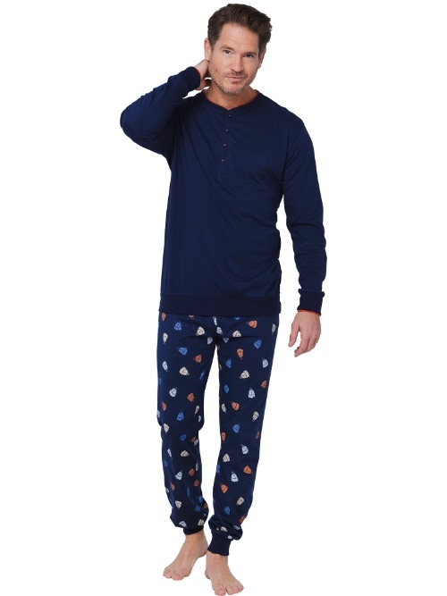 Pastunette Homme bleu marine pyjama