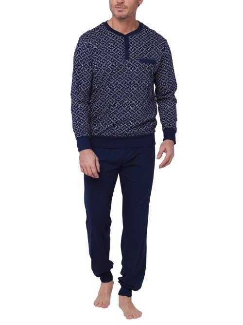 Pastunette Homme bleu marine pyjama