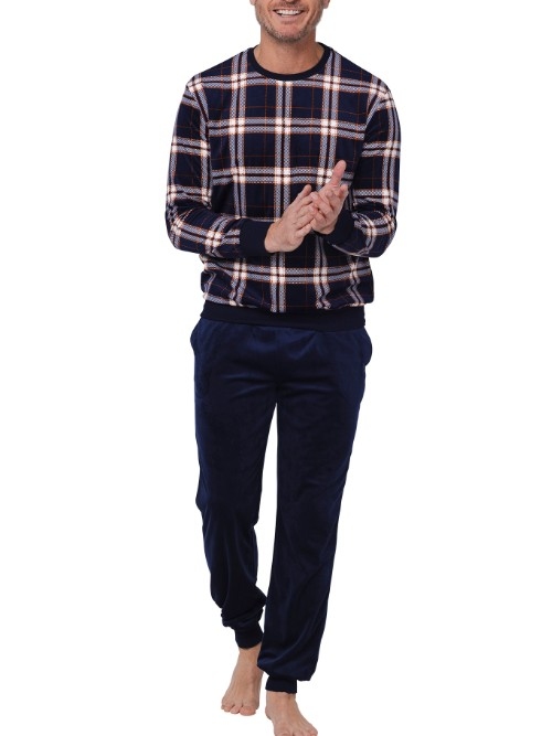 Pastunette Homme bleu marine pyjama