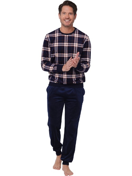 Pastunette Homme bleu marine pyjama