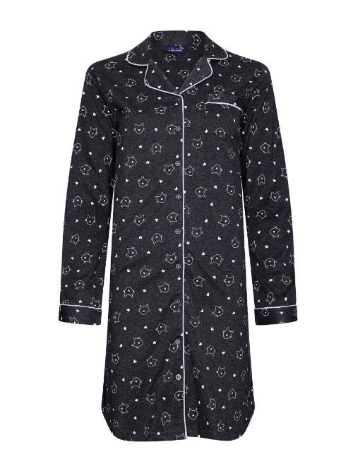Rebelle Femme gris foncé chemise de nuit