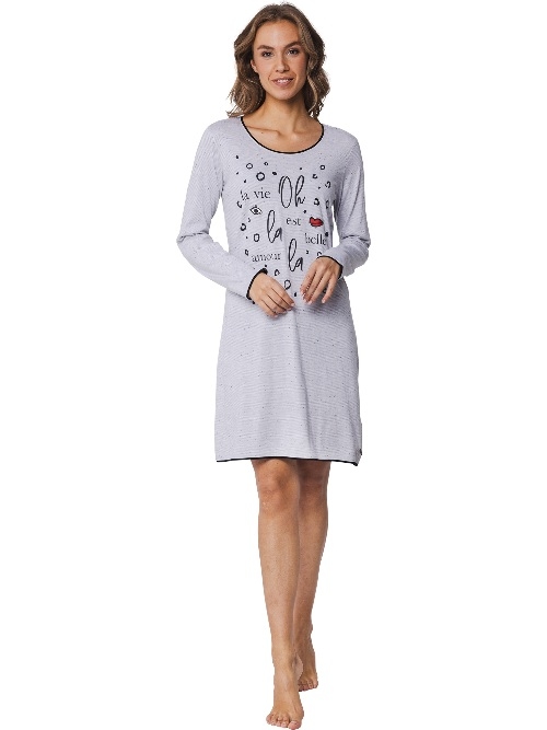 Rebelle Femme gris chemise de nuit