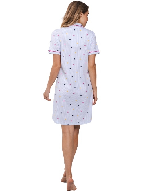 Rebelle Femme bleu chemise de nuit