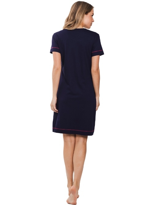 Rebelle Femme bleu marine chemise de nuit
