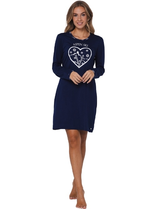 Rebelle Femme bleu marine chemise de nuit