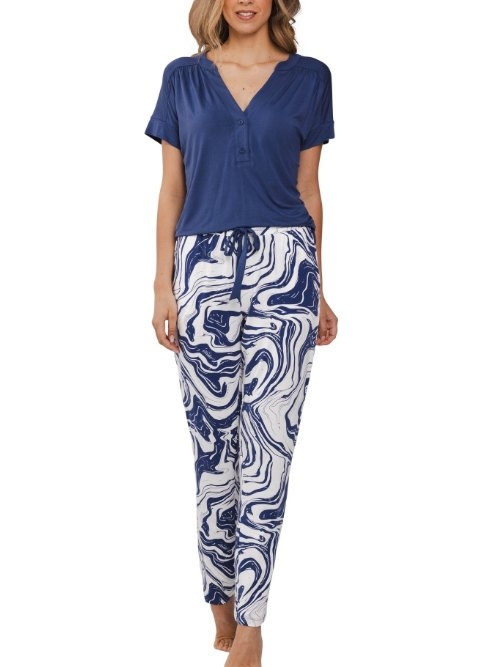 Pastunette Femme bleu marine pyjama