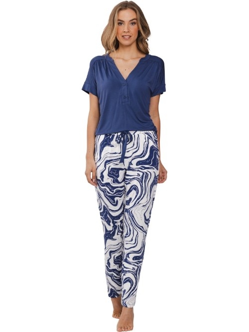 Pastunette Femme bleu marine pyjama