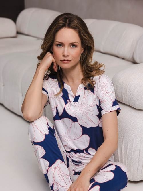 Pastunette Femme bleu marine pyjama