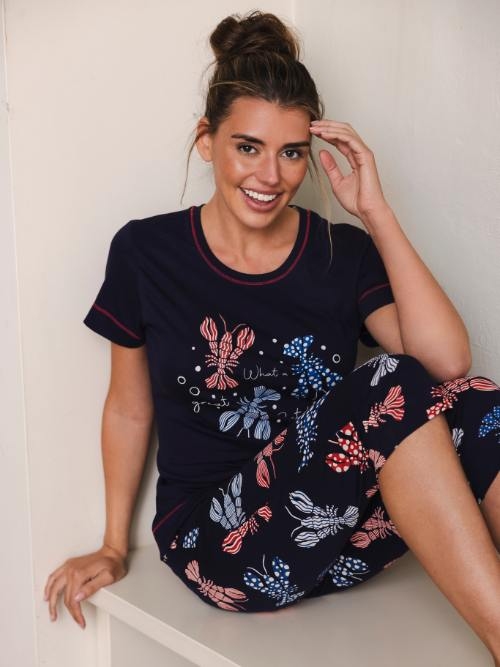 Rebelle Femme bleu marine pyjama