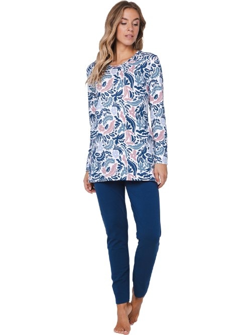 Pastunette Femme bleu marine pyjama