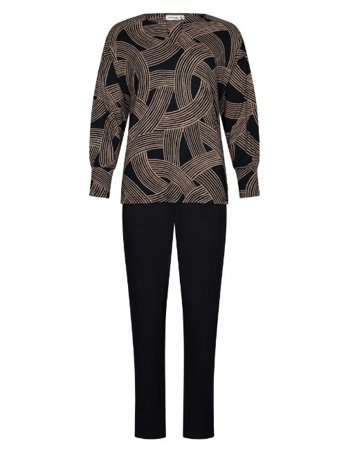 Pastunette Femme noir pyjama