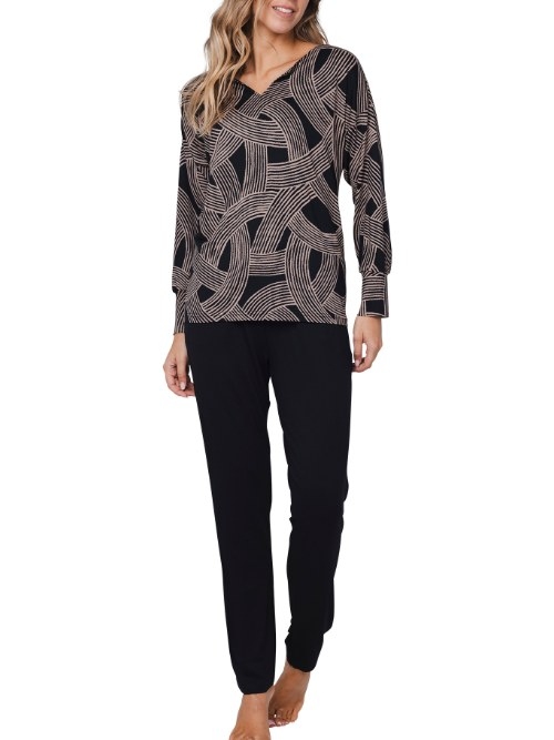 Pastunette Femme noir pyjama