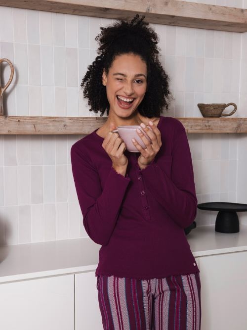 Rebelle Femme rouge foncé pyjama