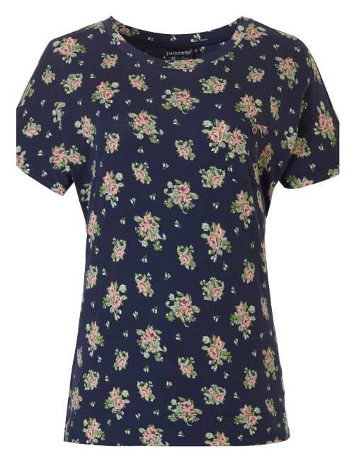 Pastunette Femme bleu marine chemise de pyjama