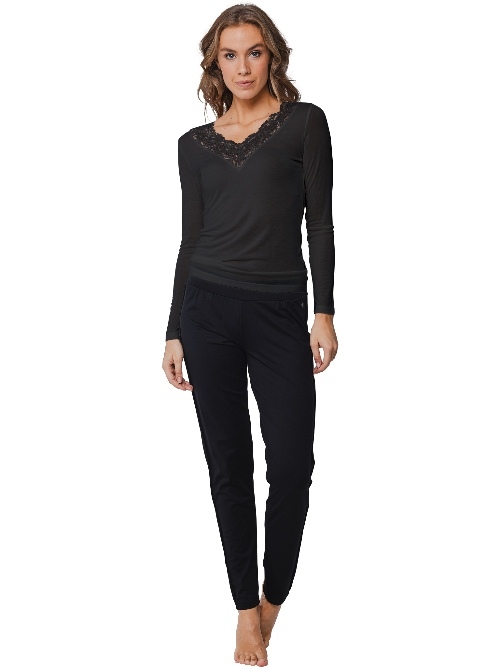 Pastunette Femme noir chemise de nuit