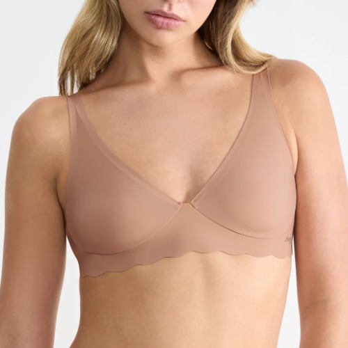 Sloggi Zero Microfibre marron soutien-gorge sans forme