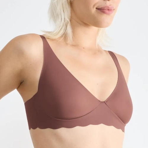 Sloggi Zero Microfibre marron soutien-gorge sans forme
