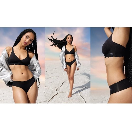 Sloggi Zero Microfibre noir culotte string