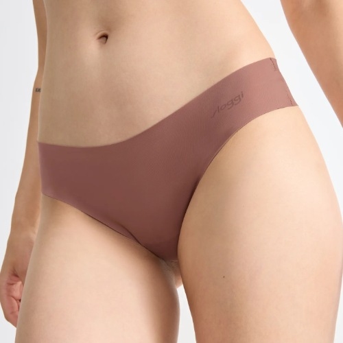 Sloggi Zero Microfibre marron culotte string