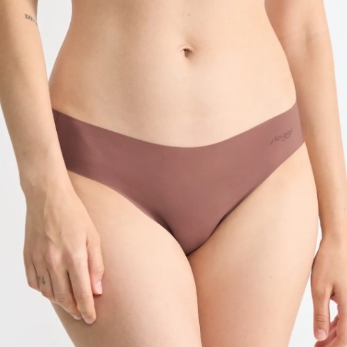 Sloggi Zero Microfibre marron culotte string