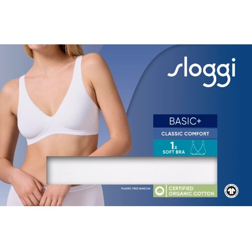 Sloggi Basic+ blanc soutien-gorge sans forme