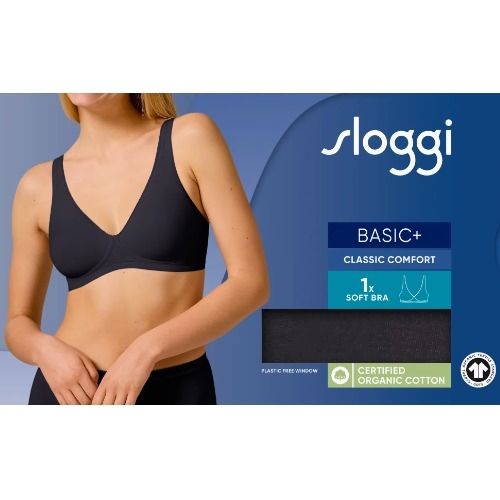 Sloggi Basic+ noir soutien-gorge sans forme