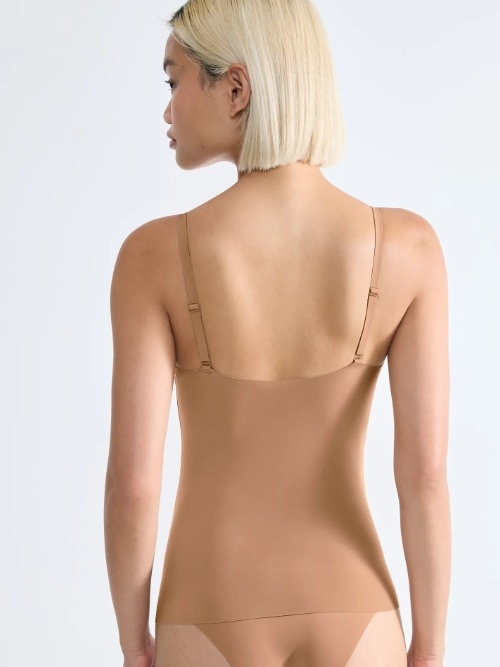 Sloggi Zero Feel marron top spaghetti