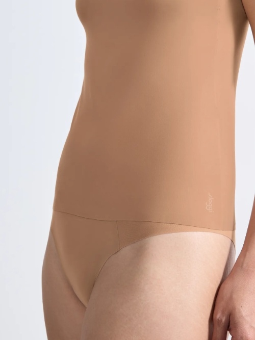 Sloggi Zero Feel marron top spaghetti