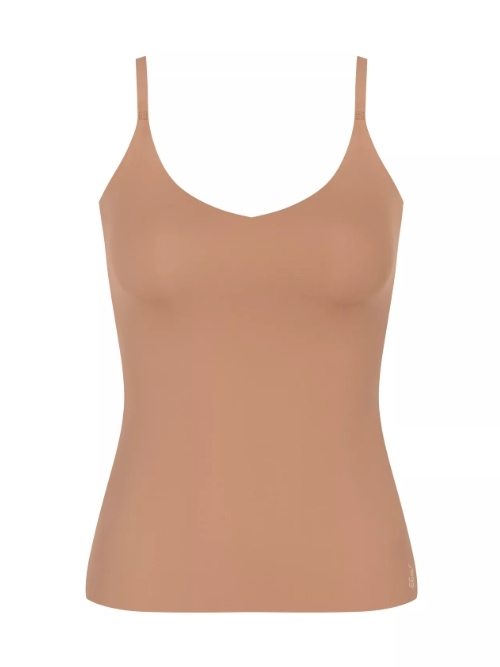 Sloggi Zero Feel marron top spaghetti