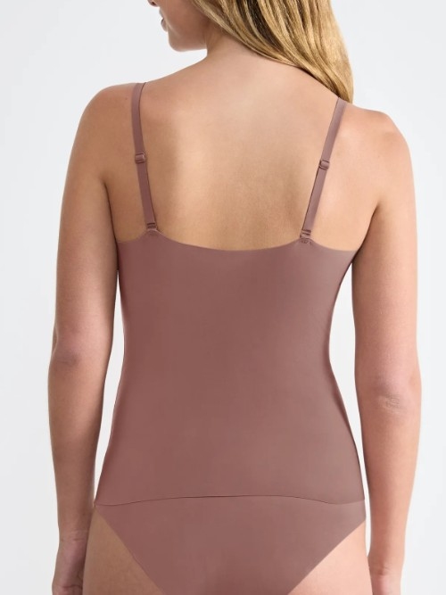 Sloggi Zero Feel marron top spaghetti