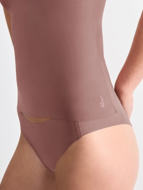 Sloggi Zero Feel marron top spaghetti