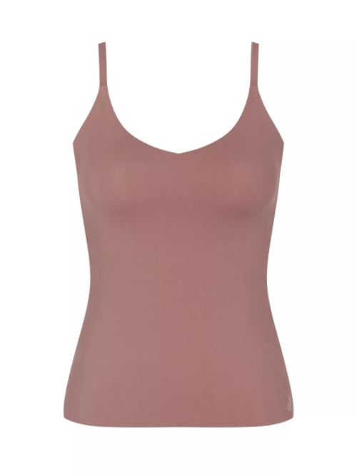 Sloggi Zero Feel marron top spaghetti