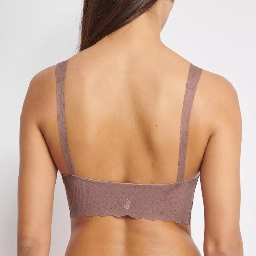 Sloggi Zero Feel Bliss marron soutien-gorge sans armatures en dentelle