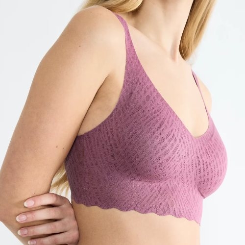 Sloggi Zero Feel Bliss lilas soutien-gorge sans armatures en dentelle
