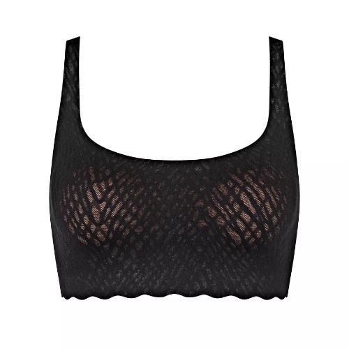 Sloggi Zero Feel Bliss noir soutien-gorge sans armatures en dentelle